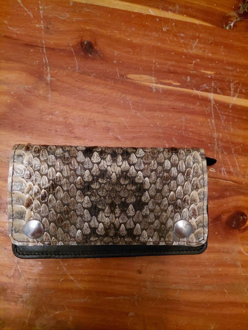 Very Rare Sundance Genuine Leather Diamond Back Snake Wallet